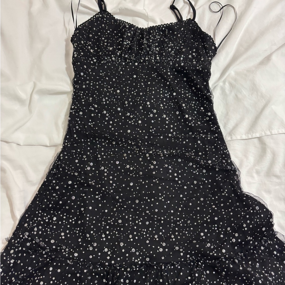 Altar'd State Black and White Mini Dress